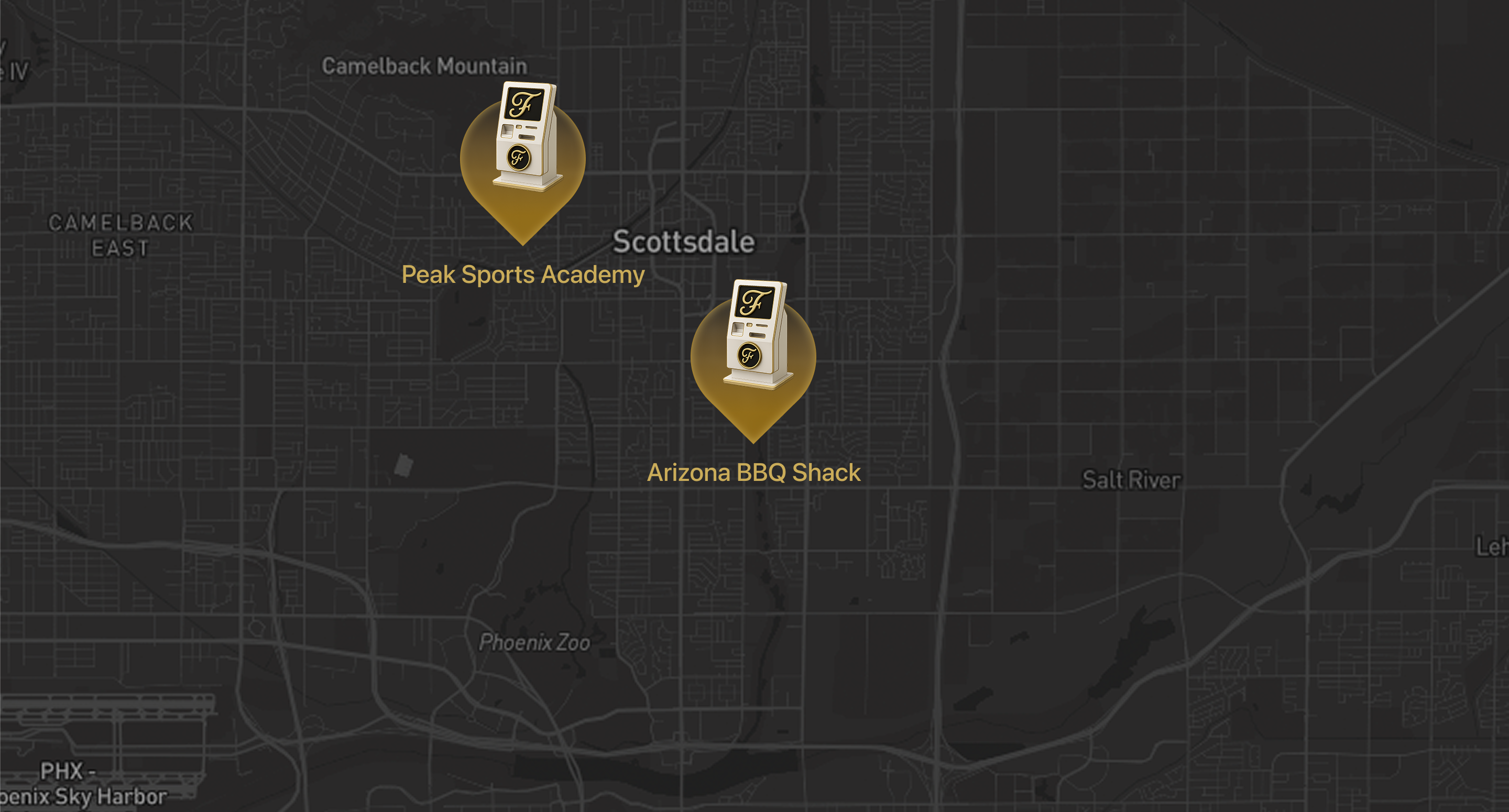 Faircoin Kiosk Locations Map